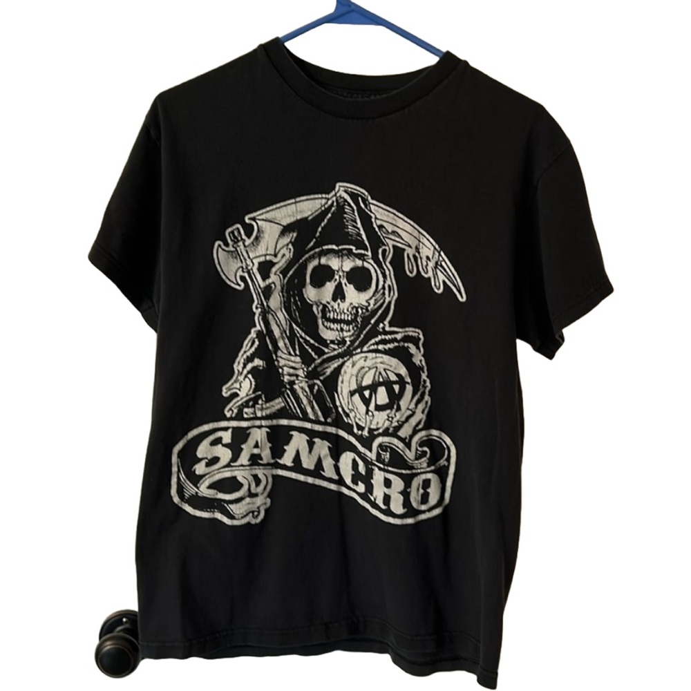 Sons of Anarchy unisex t-shirt. Samcro logo on front and back.